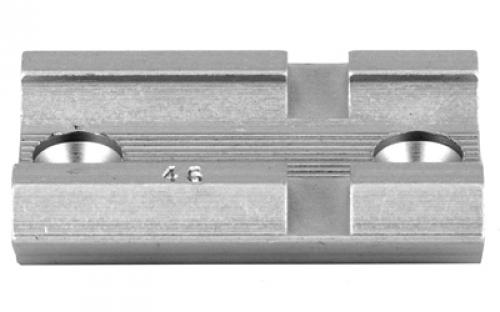 Weaver Model #46S Detachable Top Mount 2 Piece Base, Fits Browning Bolt Action, BBR Long and Short, Winchester 70, Silver Finish 48004