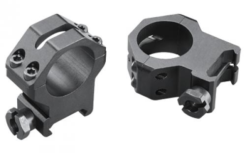 Weaver 4 Hole Tactical, 1 Extra High Rings, Picatinny, Matte Finish, Black 48362