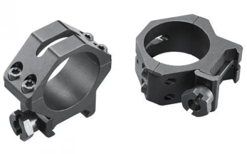 Weaver 4 Hole Tactical, 30mm Medium Rings, Fits Picatinny, Matte Finish, Black 48364