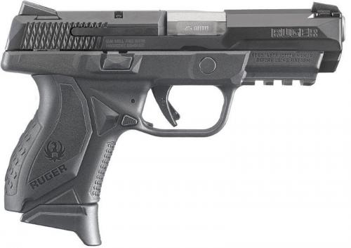 RUGER AMER CPCT 45ACP BLK 3.8 10+1#  