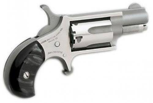 NORTH AMERICAN ARMS MINI 22LR REV 1-1/8 SS BLK PRL  