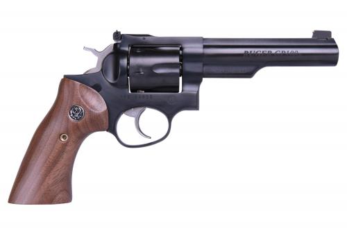RUGER GP100 357MAG BLUE 5" HALF LUG  