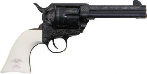 TRADITIONS 1873 SA LIB 45LC BL/WHT 4.75  