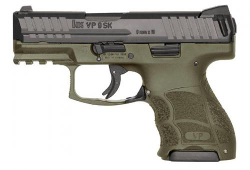 HECKLER AND KOCH (HK USA) VP9SK 9MM OD GRN 3.4 10+1 FS#  