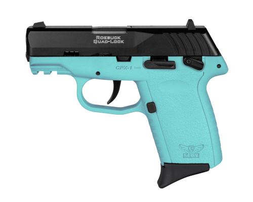 SCCY INDUSTRIES CPX-1 G3 9MM BLK/BLU SFTY 10+1  