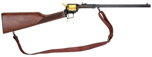 HERITAGE MANUFACTURING RR RANCHER 22LR BL/GLD 16 6RD  