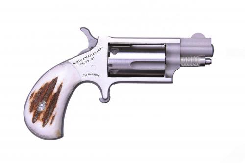 NORTH AMERICAN ARMS MINI 22MAG REV 1-1/8 SS/STAG#  