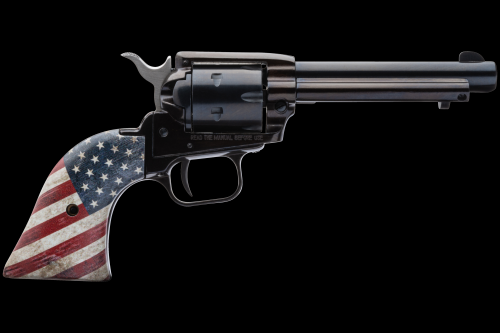 HERITAGE MANUFACTURING 22LR BLUE/US FLAG GRP 4.75 FS  