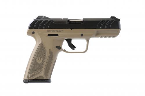 RUGER SECURITY9 9MM BK/FDE 3.9 15+1  
