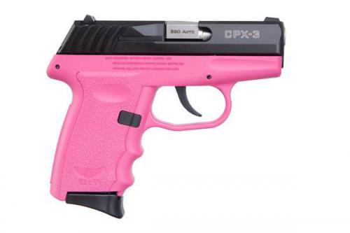 SCCY INDUSTRIES CPX-3 380ACP BLK/PINK 10+1  
