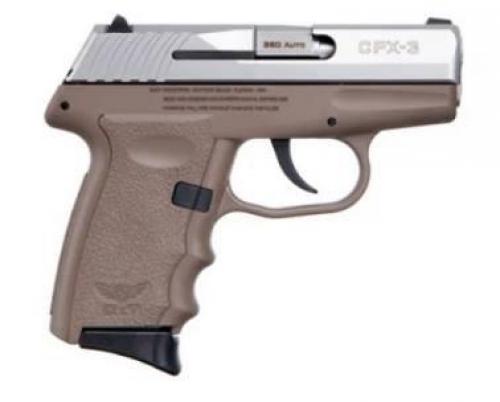 SCCY INDUSTRIES CPX-3 380ACP SS/FDE 10+1  