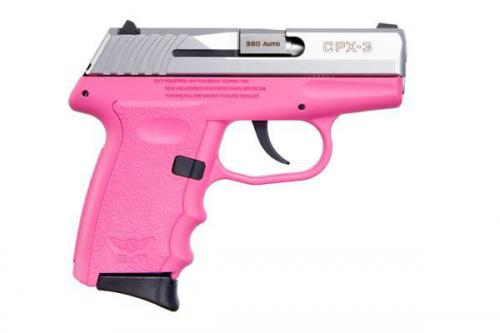 SCCY INDUSTRIES CPX-3 380ACP SS/PINK 10+1  