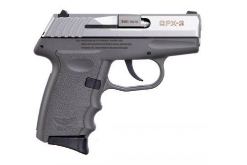 SCCY INDUSTRIES CPX-3 380ACP SS/GRAY 10+1  