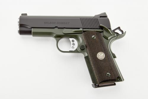 WILSON COMBAT CQBC 45ACP 4 8+1 BLK/GRN CA  