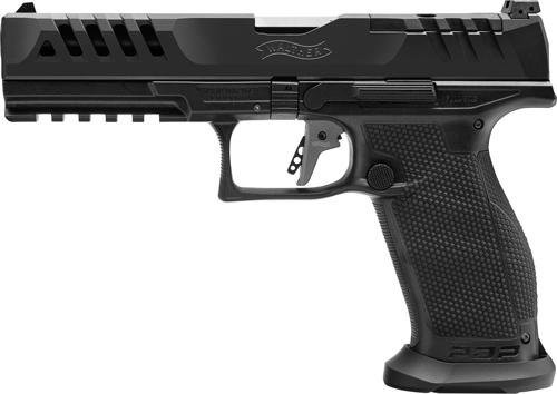 WALTHER PDP MATCH 9MM 5 OR 18-SHOT BLACK POLYOMER FRAME