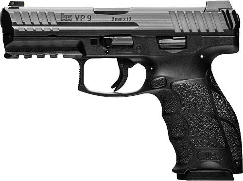 HK VP9-B PUSH BUTTON 9MM 4.09 BBL 3-DOT NS 3-10RD BLK