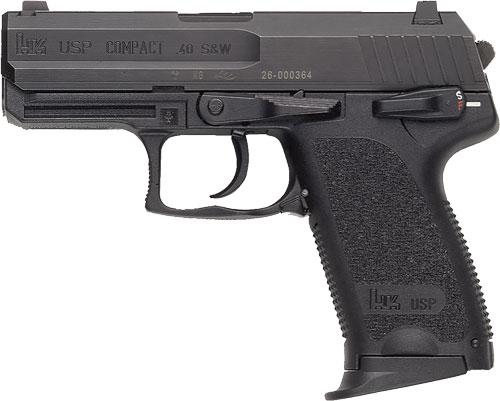 HK USP40 COMPACT V1 DA/SA 40SW 3.58 BBL NS 3-12RD BLACK