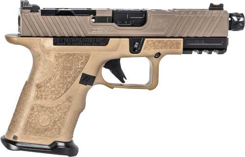 ZEV OZ9c ELITE PISTOL COMPACT FDE SLIDE THREADED BARREL 9MM