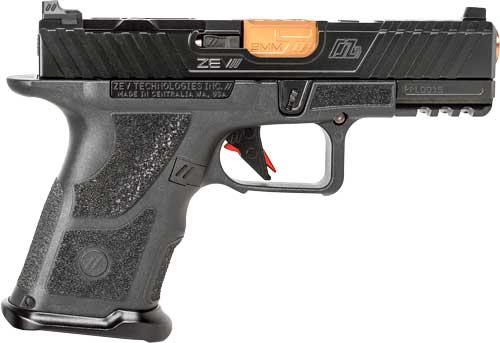 ZEV OZ9c ELITE HYPER-COMP 9MM PISTOL BLACK/BRONZE 10RD MAG
