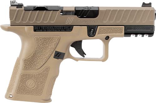 ZEV OZ9v2 COMBAT 9MM PISTOL FDE COMPACT SLIDE 15RD