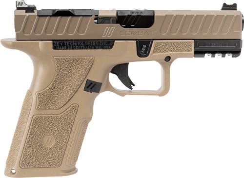 ZEV OZ9v2 COMBAT 9MM PISTOL FDE COMPACT SLIDE X GRIP 15RD