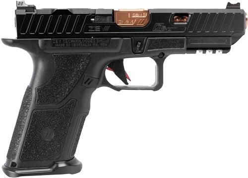 ZEV OZ9V2 ELITE PISTOL FULL LENGTH SLIDE 9MM 17RD BLK/BRZ