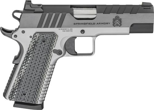 SPRINGFIELD 1911 EMISSARY 45ACP 4.25 8RD SS/BLUED G10