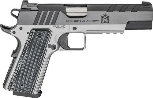 SPRINGFIELD 1911 EMISSARY 9MM 5 9RD SS/BLUED G10 GRIPS