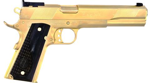 IVER JOHNSON EAGLE XL .45ACP 6 24K GOLD BLACK WOOD
