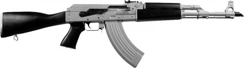 ZASTAVA ZPAPM70 RIFLE 7.62X39 SILVER CERAKOTE 30RD BLK STOCK